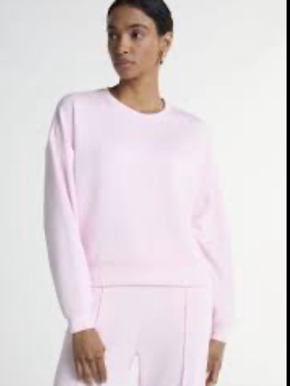 Ultimate Scubaknit Cropped Sweatshirt with Drop Sleeves